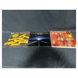 Assortment of Vinyl Records Inc Kenny Rogers, Close Encounters & Fun w Drum Sticks