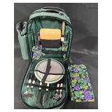 Nice! Picnic Back Pack & Coleman Emergency Area Light (untested) Both in Orig Boxes
