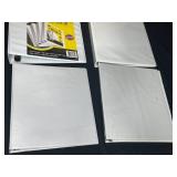 Corkboard, Various Size 3-Ring Binders, 3-hole Punch and Desktop Wire File Folder Organizer