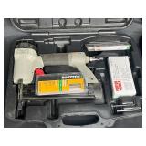 Porter Cable Nail Gun, Craftsman Tool Set Box w/ Various Hand Tools Inside, Zipties, Hose Attachment, Fiskars Trimmers, Mitutoyo Tool, Wagon Tech Dynamo Spotlight and More!!