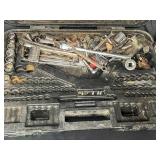 Porter Cable Nail Gun, Craftsman Tool Set Box w/ Various Hand Tools Inside, Zipties, Hose Attachment, Fiskars Trimmers, Mitutoyo Tool, Wagon Tech Dynamo Spotlight and More!!