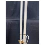 White Dual Light Floor Lamp