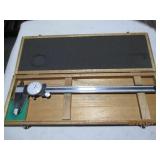 Mitutoyo 12" dial caliper with wood...