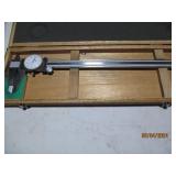 Mitutoyo 12" dial caliper with wood...