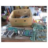 Two box lot of misc motherboards an...