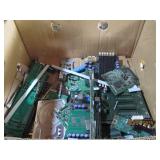 Two box lot of misc motherboards an...