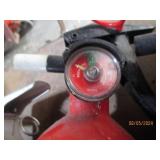 Lot of uncharged fire extinguishers...