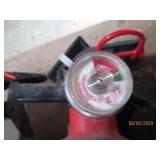 Lot of uncharged fire extinguishers...