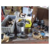 Lot of misc castor wheels, door sto...