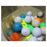 Large assortment of golf balls and ...