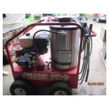 Magnum Gold 4000 Series Easy-Kleen diesel powered 15hp Industrial grade pressure washer on wheels with approximately 6-8 hours of use