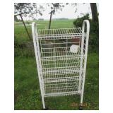 Portable metal framed shoe rack...