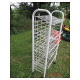 Portable metal framed shoe rack...