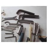 Variety of Allen Wrenches, zip ties...