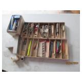 Compartmentalized trays of misc met...