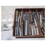 Compartmentalized tray of machinist...