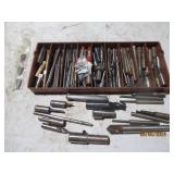 Compartmentalized tray of machinist...