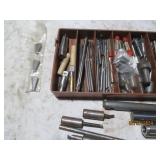 Compartmentalized tray of machinist...