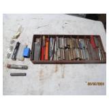 Compartmentalized tray of large bit...