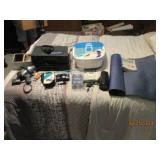 Random lot of VHS players, spotligh...