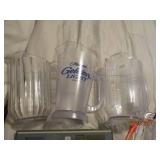 Glass and plastic drinking pitchers...
