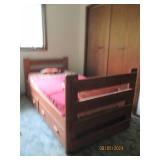 Twin size bunkbed set with standard...