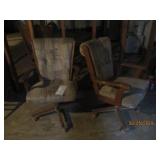 Set of (2) padded rolling dining ro...