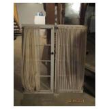 (2) Vintage 8-pane windows with att...