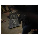 Halloween decor with fogging machin...