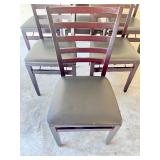 Set of 6 Folding Wood Folding Chairs