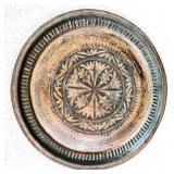 Antique 21" Copper Decorative Plate