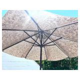 Stone Patio Table with Umbrella