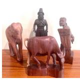 Vintage Wood Carved Figurines