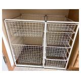 2 Schulte Wire Storage Drawer Units