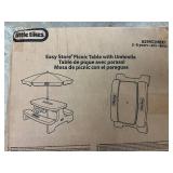 Little Tikes Easy Store Picnic Table with Umbrella