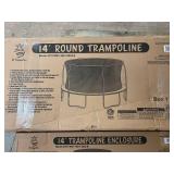 14ft Round Trampoline and Enclosure