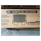 14ft Round Trampoline and Enclosure