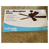52in Monaghan 3-Speed Ceiling Fan