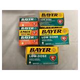 4 Packs of Bayer Asprin