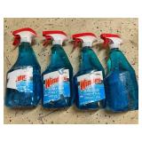 4 Bottles of Windex Glass Cleaner