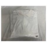 5 White Clique Polo Shirts - Size XL