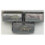 Misc. Military Vehicles (Most NIB) All Have Crack Or Cut In Plastic Cases Present