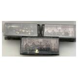 Misc. Military Vehicles (Most NIB) All Have Crack Or Cut In Plastic Cases Present