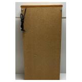 Oak Sliding Acrylic Front Light Up CARS Display Case With Misc. Die-Cast Cars 16" L x 33"H x 5 3/4" W