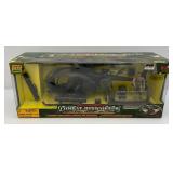 Vintage Power Team Elite 1:18th Scale World Peacekeepers Combat Helicopter (NIB)