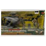 Vintage Power Team Elite 1:18th Scale World Peacekeepers Combat Helicopter (NIB)