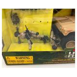 Vintage Power Team Elite 1:18th Scale World Peacekeepers HUMVEE (NIB Loose Items) & Military Assault Unit (NIB Missing Pieces)