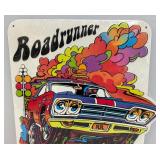 Plymouth Roadrunner 14" x 16 3/4" Metal Embossed Sign (NEW Factory Wrapped)