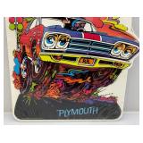 Plymouth Roadrunner 14" x 16 3/4" Metal Embossed Sign (NEW Factory Wrapped)