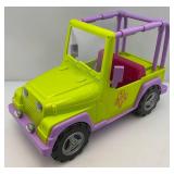 Battat Our Generation "My Way And Highways"  Purple/Green 4 X4 Jeep For 18" Dolls (Few Scratches On Plastic Windshield)